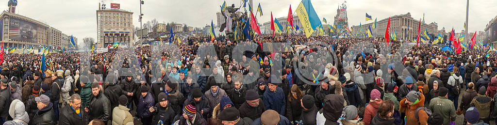  Mass protest against the pro-Russian Ukrainians course Presiden