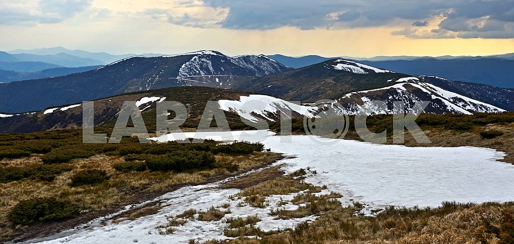 Mountain Carpathian landscape