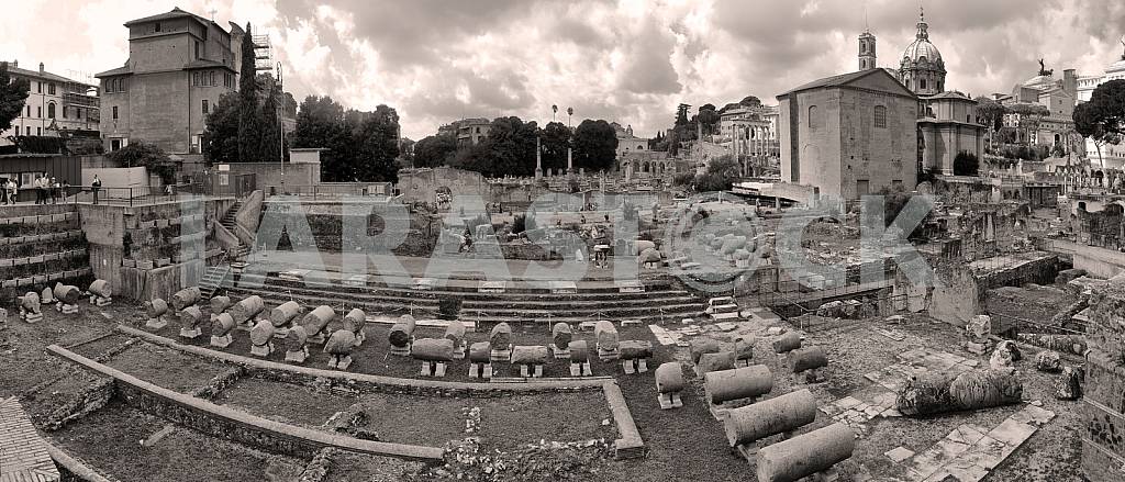 ROME. ITALY. SEPTEMBER 12 2014 Ancient Ruins of Rome - Imperial