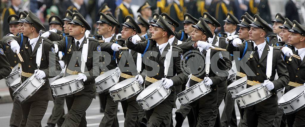 Military parade on the Independence Square in Kiev