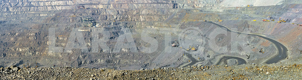 panorama open-cast mine of iron ore