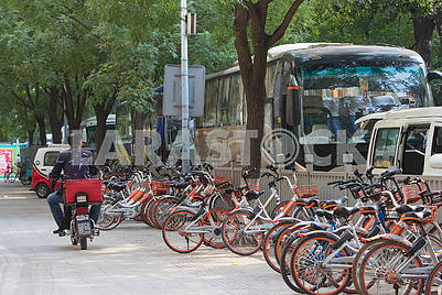 Велосипедная стоянка в Пекине
