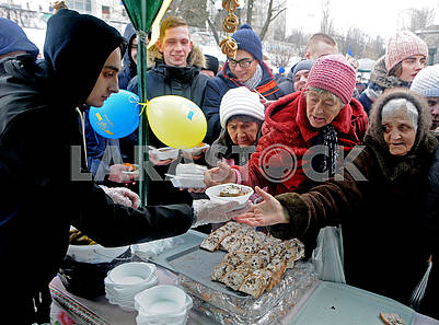 Празднование Масленицы в Киеве