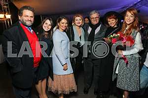 Валерий Чигляев с женой, Илья Ноябрев с женой, Светлана Тарабарова на 10-летии журнала «Фокус»