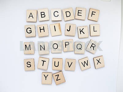 Деревянный буквенный алфавит