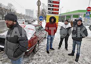 Акция против российского бизнеса в Украине.