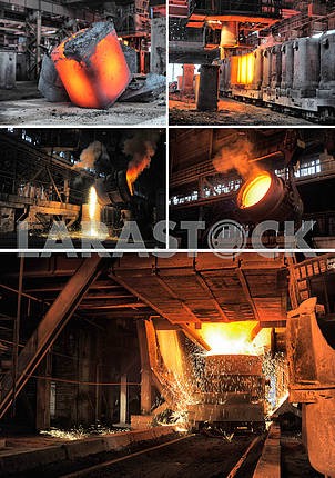 Набор изображений в металлургической промышленности
