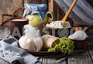 Натюрморт из молочных продуктов