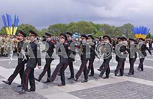 Парад военных лицеев в Киеве