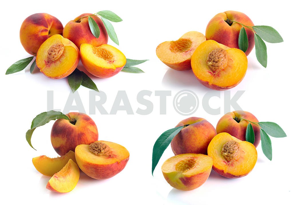 Peach and leaves — Image 17096