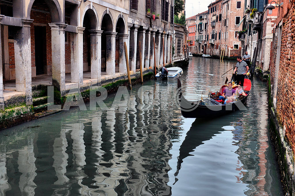 2013, may, 02, Italy, Venezia, Gondolas on canal in Venice, 2013 — Image 21788