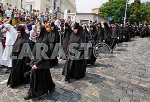 The procession on the occasion of 1028th anniversary of Baptism of Kievan Rus in Kiev.