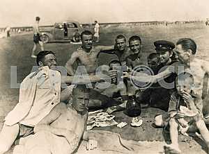 Soviet officers at a picnic