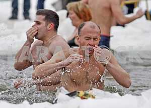 Celebration of Epiphany in Kiev.