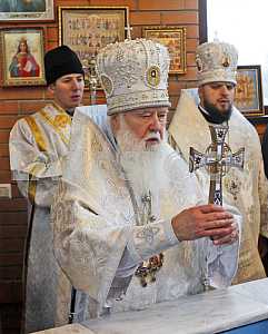 Celebration of Epiphany in Kiev.