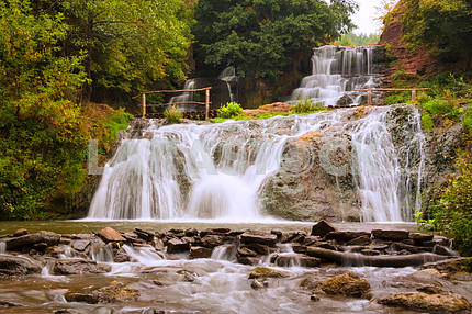 Dzhurynskyi waterfall. Ukraine