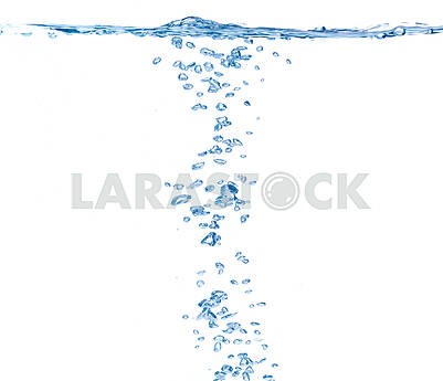 water bubbles isolated on white background