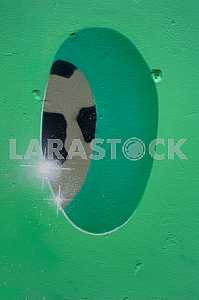 Fragment of grafiti on a concrete wall.Abstract background.