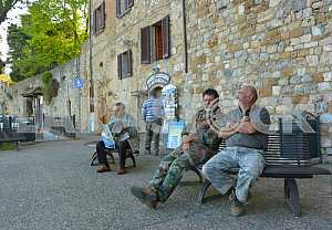 Residents of San Gimignano