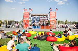 American Festival in Kiev - Ukraine 15-16 August 2015 - Stock image