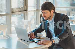 The man at the computer