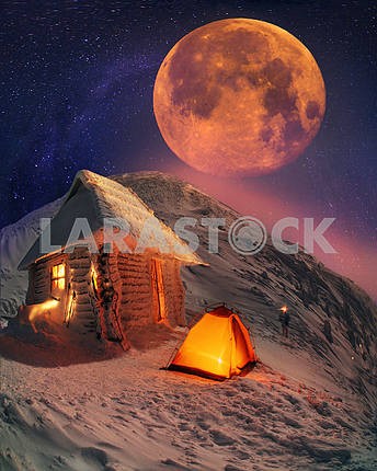 Лунный пейзаж зимний Говерле