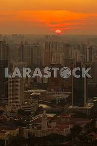Summer Sunset over Singapore
