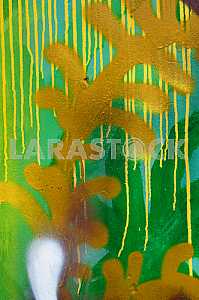 Fragment of grafiti on a concrete wall.Abstract background.