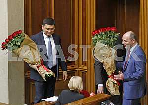 Премьер-министр Украины Владимир Гройсман и спикер Андрей Парубий
