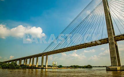 Bridge across the Saigon River Funan