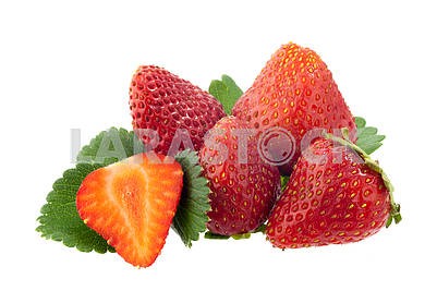 Fresh, delicious, ripe strawberries