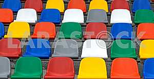 Seats in stadium