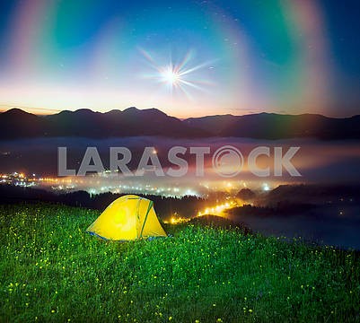 Tent over the village of Verkhovyna