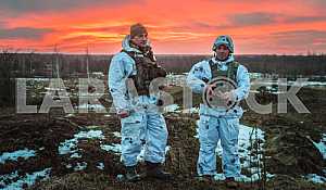 Военнослужащие на полигоне