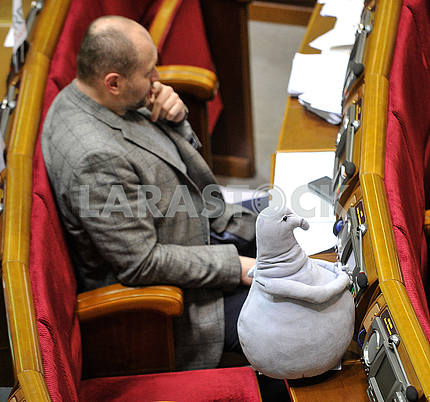 Borislav Bereza and the waiting doll in the Verkhovna Rada