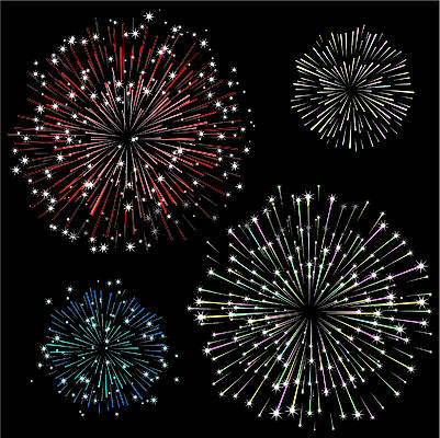 Set of fireworks, part 2