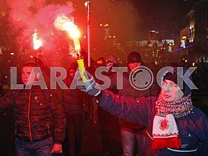 Torchlight procession in honor of the birthday of Stepan Bandera.