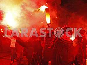 Torchlight procession of nationalists in Kiev