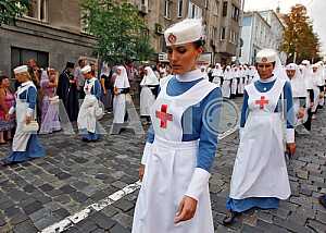 The procession on the occasion of 1028th anniversary of Baptism of Kievan Rus in Kiev.
