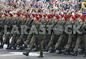 Military parade on the Independence Square in Kiev