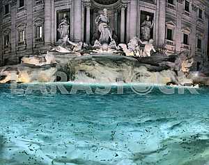 The Trevi Fountain (Italian: Fontana di Trevi) in Rome, Italy