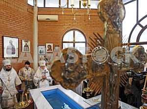 Celebration of Epiphany in Kiev.