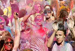 The festival of colors Holi in Kiev