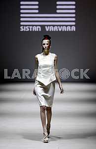 The model walk during demonstrates outfit by Ukrainian designer Sistan Varvara