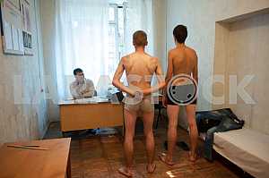 Recruits undergo a medical examination