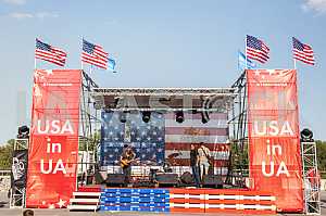 American Festival in Kiev - Ukraine 15-16 August 2015 - Stock image