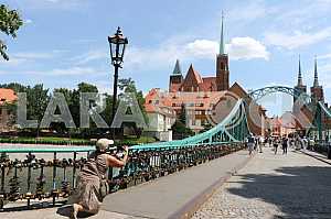 Tumski Bridge Wroclaw, Poland