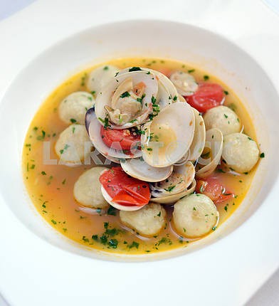 Gnocchi with seafood