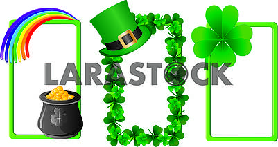 Set of banners for St. Patrick's Day. Part  4