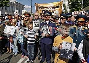Celebrating the 71 th anniversary of Victory over Nazism in Kiev